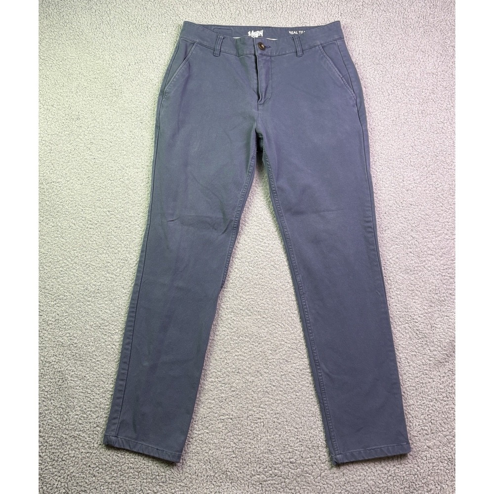 Mugsy Pants Mens 28x29 Blue Chino Stretch K6PNTE Casual Real Teals